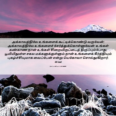 Picture 06 - செப்பனியா 3:20 TAMIRV - அக்காலத்திலே - Bible Verse Picture