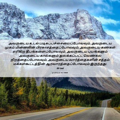 Picture 06 - தானியேல் 10:6 TAMIRV - அவருடைய உடல் - Bible Verse Picture