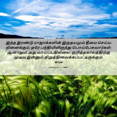 Picture 06 - தானியேல் 11:27 TAMIRV - இந்த இரண்டு - Bible Verse Picture