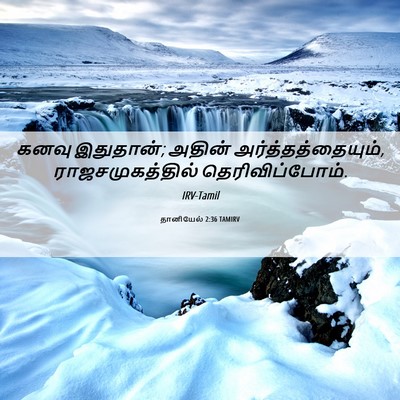 Picture 06 - தானியேல் 2:36 TAMIRV - கனவு இதுதான்; - Bible Verse Picture