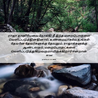 Picture 06 - தானியேல் 2:47 TAMIRV - ராஜா தானியேலை - Bible Verse Picture