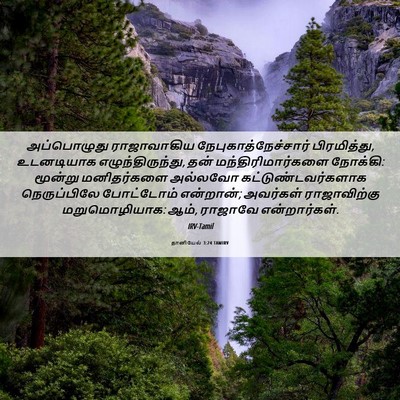 Picture 06 - தானியேல் 3:24 TAMIRV - அப்பொழுது - Bible Verse Picture
