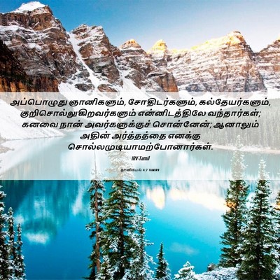 Picture 06 - தானியேல் 4:7 TAMIRV - அப்பொழுது - Bible Verse Picture