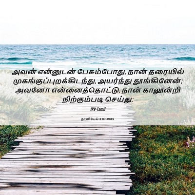 Picture 06 - தானியேல் 8:18 TAMIRV - அவன் என்னுடன் - Bible Verse Picture