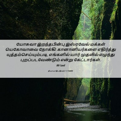 Picture 06 - நியாயாதிபதிகள் 1:1 TAMIRV - யோசுவா - Bible Verse Picture