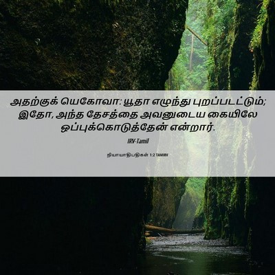 Picture 06 - நியாயாதிபதிகள் 1:2 TAMIRV - அதற்குக் யெகோவா: - Bible Verse Picture