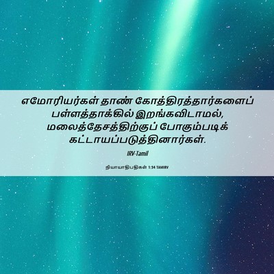 Picture 06 - நியாயாதிபதிகள் 1:34 TAMIRV - எமோரியர்கள் தாண் - Bible Verse Picture