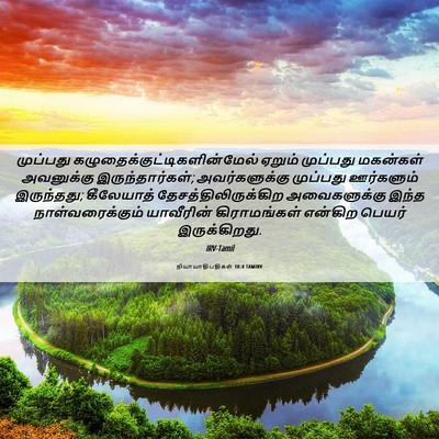 Picture 06 - நியாயாதிபதிகள் 10:4 TAMIRV - முப்பது - Bible Verse Picture