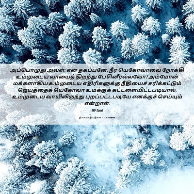 Picture 06 - நியாயாதிபதிகள் 11:36 TAMIRV - அப்பொழுது அவள்: - Bible Verse Picture