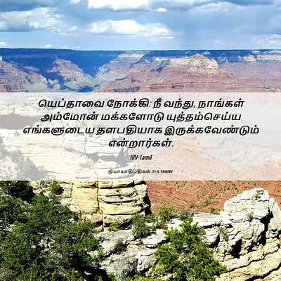 Picture 06 - நியாயாதிபதிகள் 11:6 TAMIRV - யெப்தாவை நோக்கி: - Bible Verse Picture