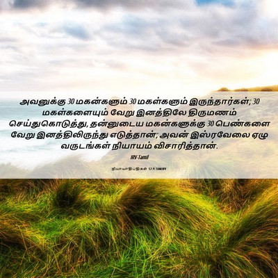 Picture 06 - நியாயாதிபதிகள் 12:9 TAMIRV - அவனுக்கு 30 - Bible Verse Picture