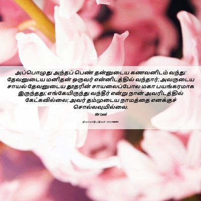 Picture 06 - நியாயாதிபதிகள் 13:6 TAMIRV - அப்பொழுது அந்தப் - Bible Verse Picture