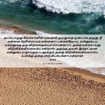 Picture 06 - நியாயாதிபதிகள் 14:16 TAMIRV - அப்பொழுது - Bible Verse Picture