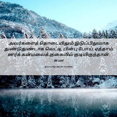 Picture 06 - நியாயாதிபதிகள் 15:8 TAMIRV - அவர்களைத் - Bible Verse Picture
