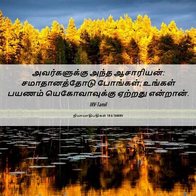 Picture 06 - நியாயாதிபதிகள் 18:6 TAMIRV - அவர்களுக்கு அந்த - Bible Verse Picture