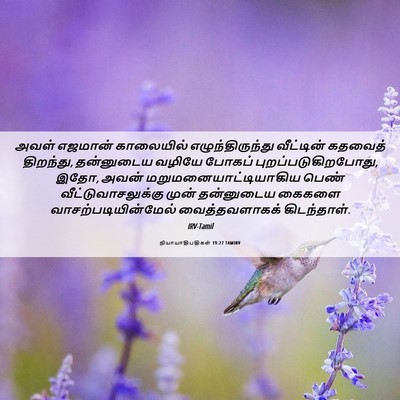 Picture 06 - நியாயாதிபதிகள் 19:27 TAMIRV - அவள் எஜமான் - Bible Verse Picture