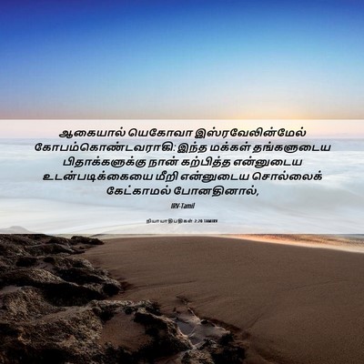 Picture 06 - நியாயாதிபதிகள் 2:20 TAMIRV - ஆகையால் யெகோவா - Bible Verse Picture