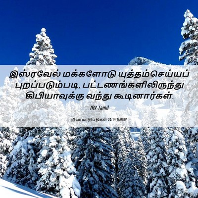 Picture 06 - நியாயாதிபதிகள் 20:14 TAMIRV - இஸ்ரவேல் மக்களோடு - Bible Verse Picture