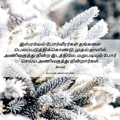 Picture 06 - நியாயாதிபதிகள் 20:22 TAMIRV - இஸ்ரவேல் - Bible Verse Picture