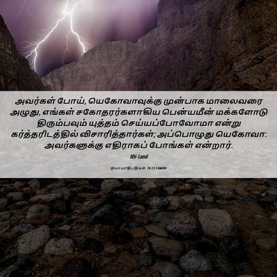 Picture 06 - நியாயாதிபதிகள் 20:23 TAMIRV - அவர்கள் போய், - Bible Verse Picture