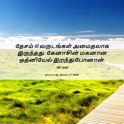 Picture 06 - நியாயாதிபதிகள் 3:11 TAMIRV - தேசம் 40 வருடங்கள் - Bible Verse Picture