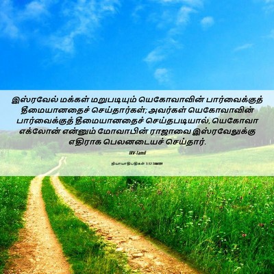 Picture 06 - நியாயாதிபதிகள் 3:12 TAMIRV - இஸ்ரவேல் மக்கள் - Bible Verse Picture