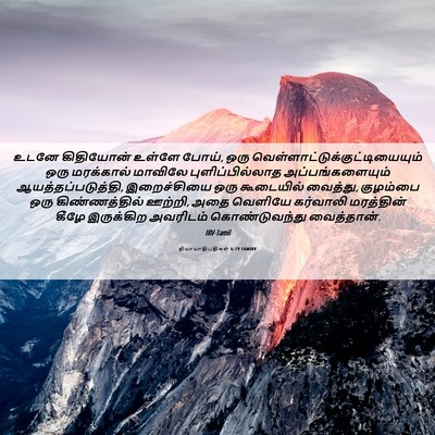 Picture 06 - நியாயாதிபதிகள் 6:19 TAMIRV - உடனே கிதியோன் - Bible Verse Picture
