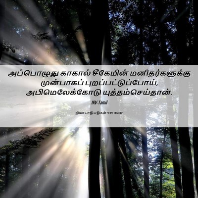 Picture 06 - நியாயாதிபதிகள் 9:39 TAMIRV - அப்பொழுது காகால் - Bible Verse Picture