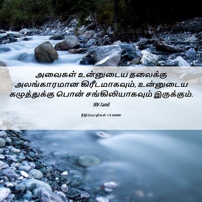 Picture 06 - நீதிமொழிகள் 1:9 TAMIRV - அவைகள் உன்னுடைய - Bible Verse Picture