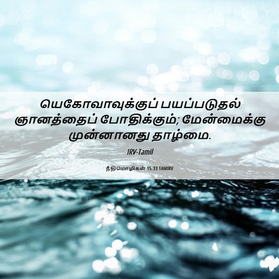 Picture 06 - நீதிமொழிகள் 15:33 TAMIRV - யெகோவாவுக்குப் - Bible Verse Picture