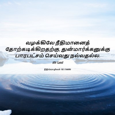 Picture 06 - நீதிமொழிகள் 18:5 TAMIRV - வழக்கிலே - Bible Verse Picture