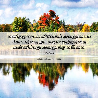 Picture 06 - நீதிமொழிகள் 19:11 TAMIRV - மனிதனுடைய விவேகம் - Bible Verse Picture