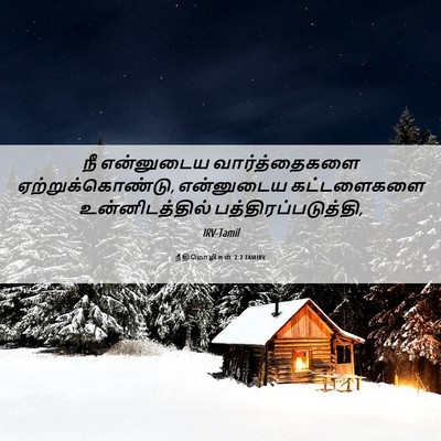 Picture 06 - நீதிமொழிகள் 2:2 TAMIRV - நீ என்னுடைய - Bible Verse Picture