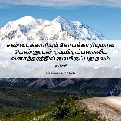 Picture 06 - நீதிமொழிகள் 21:19 TAMIRV - சண்டைக்காரியும் - Bible Verse Picture