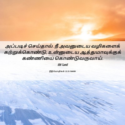 Picture 06 - நீதிமொழிகள் 22:25 TAMIRV - அப்படிச் - Bible Verse Picture