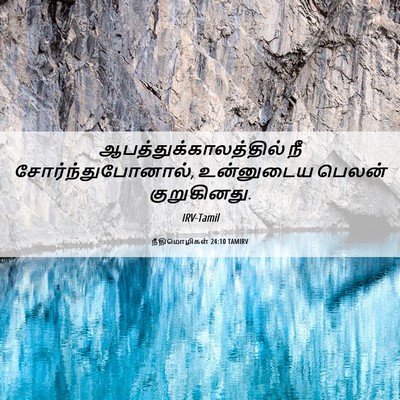 Picture 06 - நீதிமொழிகள் 24:10 TAMIRV -  - Bible Verse Picture