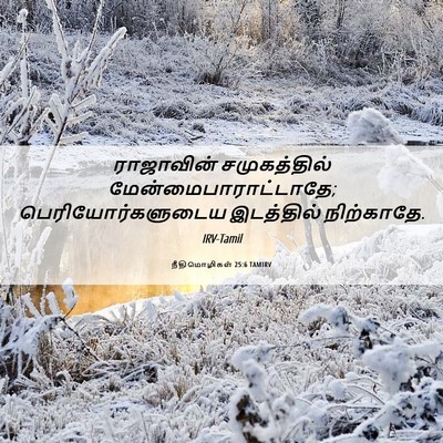 Picture 06 - நீதிமொழிகள் 25:6 TAMIRV - ராஜாவின் - Bible Verse Picture