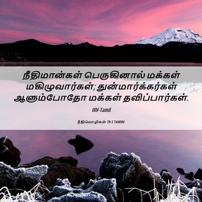 Picture 06 - நீதிமொழிகள் 29:2 TAMIRV - நீதிமான்கள் - Bible Verse Picture
