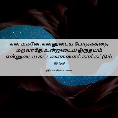 Picture 06 - நீதிமொழிகள் 3:1 TAMIRV - என் மகனே, என்னுடைய - Bible Verse Picture