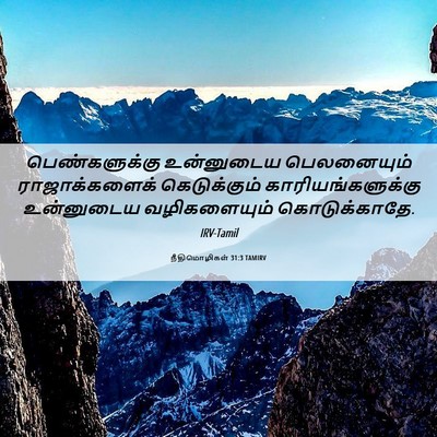 Picture 06 - நீதிமொழிகள் 31:3 TAMIRV - பெண்களுக்கு - Bible Verse Picture