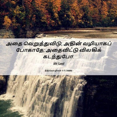Picture 06 - நீதிமொழிகள் 4:15 TAMIRV - அதை வெறுத்துவிடு, - Bible Verse Picture