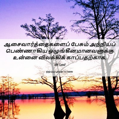 Picture 06 - நீதிமொழிகள் 7:4 TAMIRV - ஆசைவார்த்தைகளைப் - Bible Verse Picture