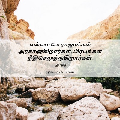 Picture 06 - நீதிமொழிகள் 8:15 TAMIRV - என்னாலே ராஜாக்கள் - Bible Verse Picture