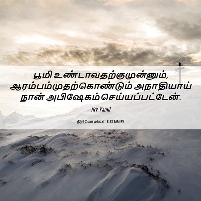 Picture 06 - நீதிமொழிகள் 8:23 TAMIRV - பூமி - Bible Verse Picture