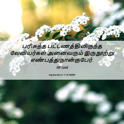 Picture 06 - நெகேமியா 11:18 TAMIRV - பரிசுத்த - Bible Verse Picture