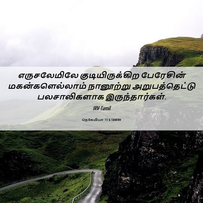 Picture 06 - நெகேமியா 11:6 TAMIRV - எருசலேமிலே - Bible Verse Picture