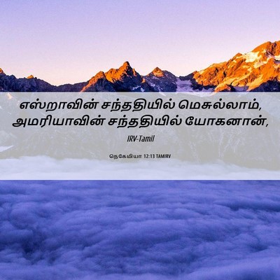 Picture 06 - நெகேமியா 12:13 TAMIRV - எஸ்றாவின் - Bible Verse Picture