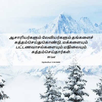 Picture 06 - நெகேமியா 12:30 TAMIRV - ஆசாரியர்களும் - Bible Verse Picture
