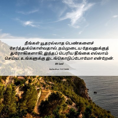 Picture 06 - நெகேமியா 13:27 TAMIRV - நீங்கள் யூதரல்லாத - Bible Verse Picture