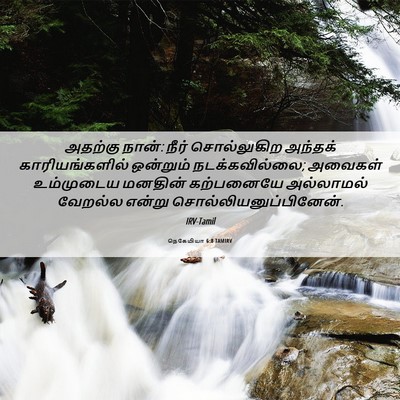 Picture 06 - நெகேமியா 6:8 TAMIRV - அதற்கு நான்: நீர் - Bible Verse Picture